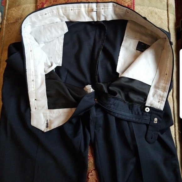 42R Wool UpperLined Italian made Modern Fit Suit Pants " Suit Seperates " - Picture 3 of 9